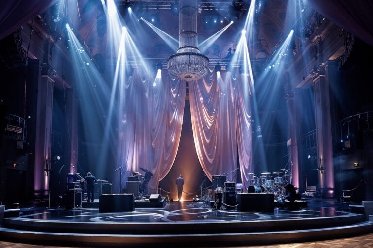 Stage with Lighting effects