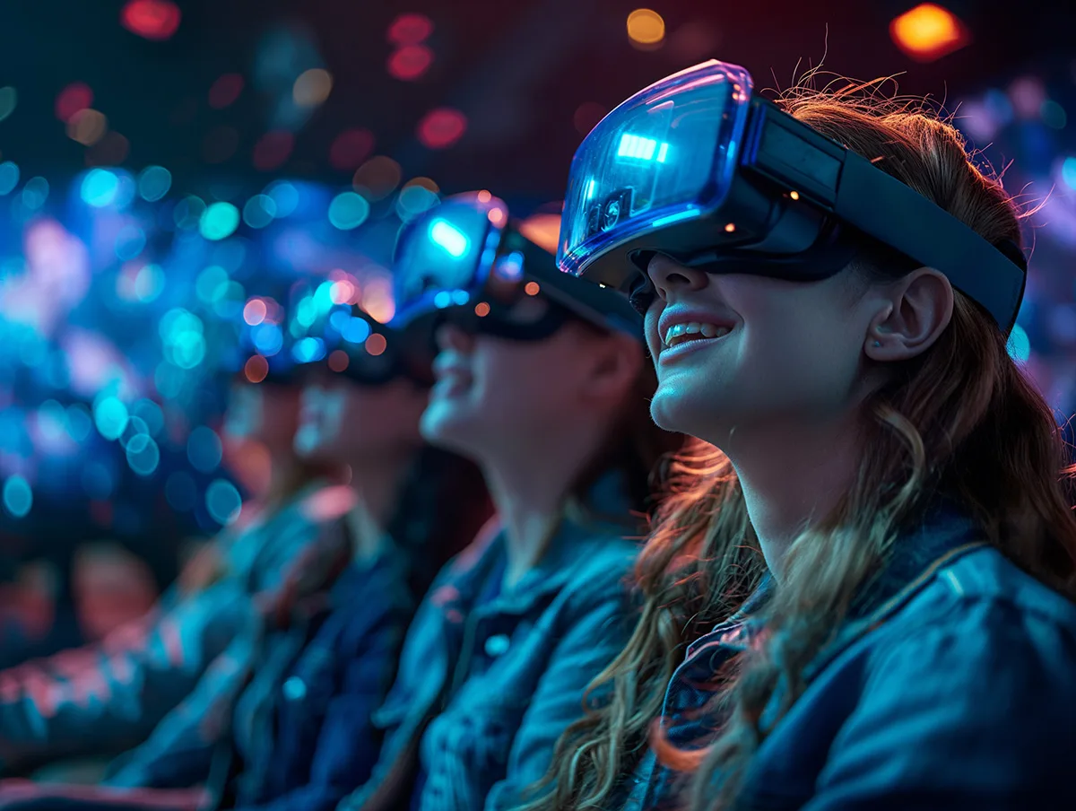 Woman with VR Glasses