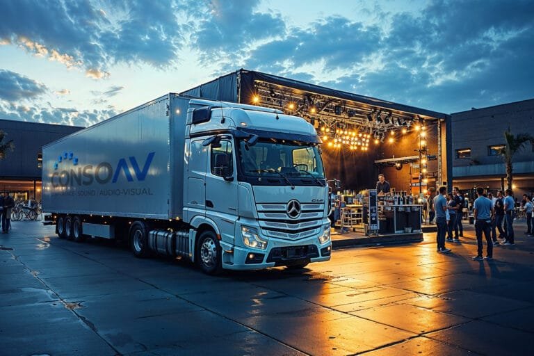 Truck with Consoav branding